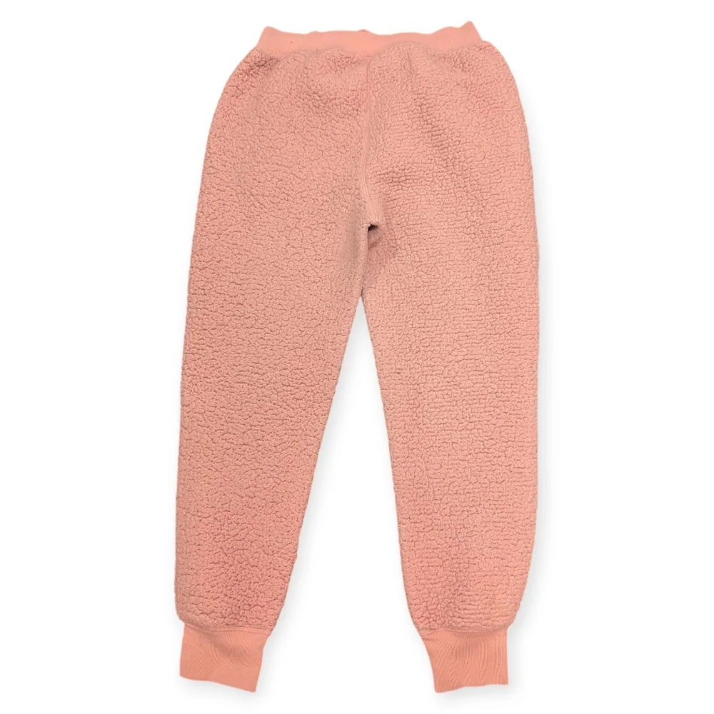 Victoria's Secret Y2K Pink Women's Sherpa Crewneck (S) with matching pants (M)